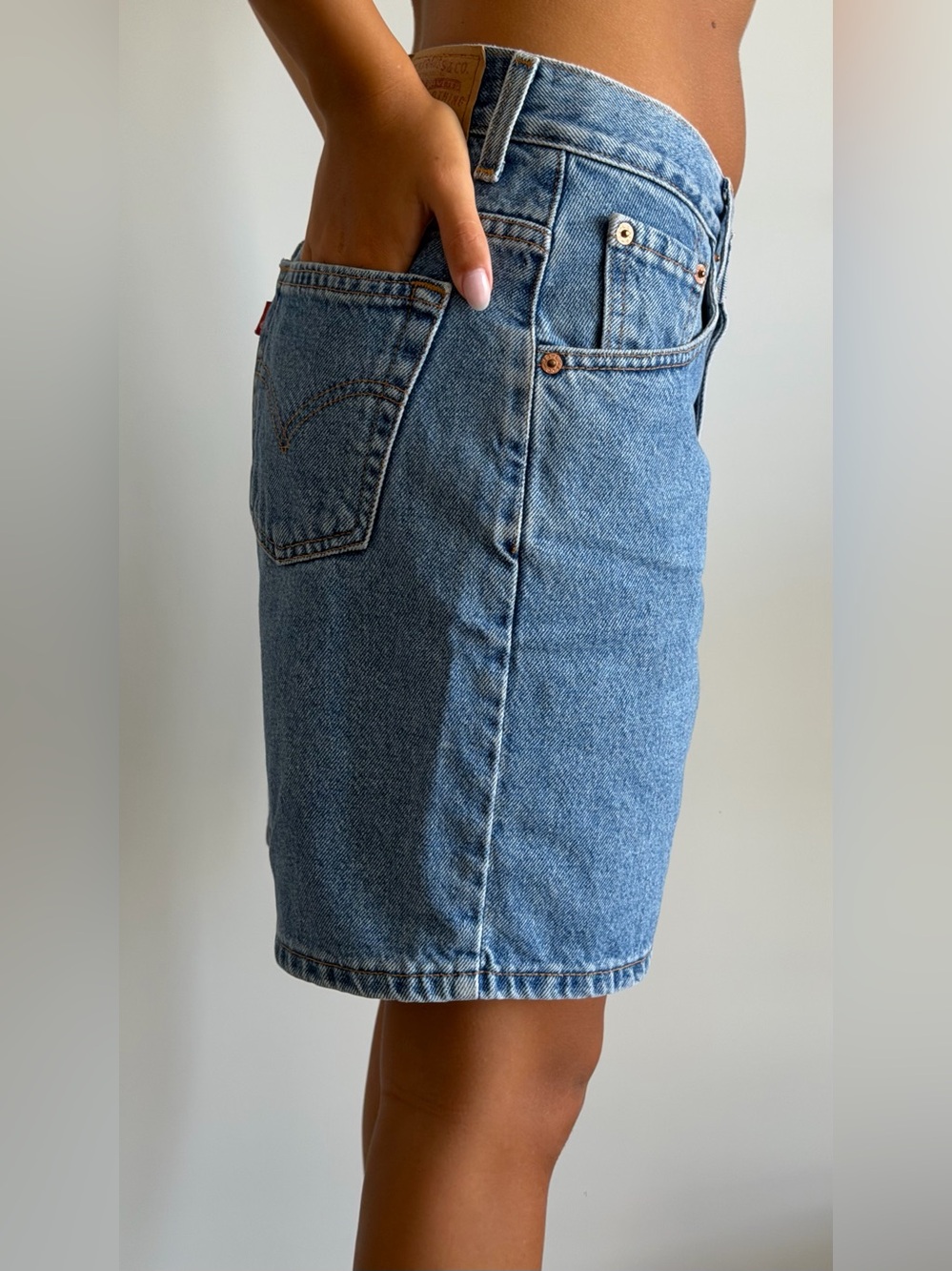 Levi Straus High-Rise Denim Jean Shorts